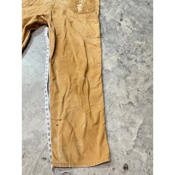 Carhartt Heavyweight Cotton Duck Bib Overalls for Men workwear Thrashed Grunge - Picture 6 of 6
